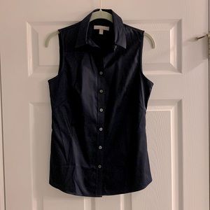 NWOT! Banana Republic Sleeveless Button Down
